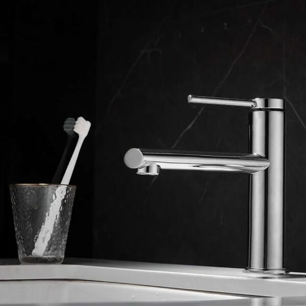 Robinet de lavabo REA OVAL CHROM low – Image 2