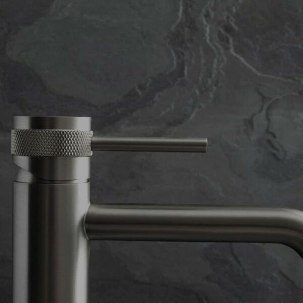 Robinet de lavabo Rea Lungo Grip  Gun Grey low – Image 2
