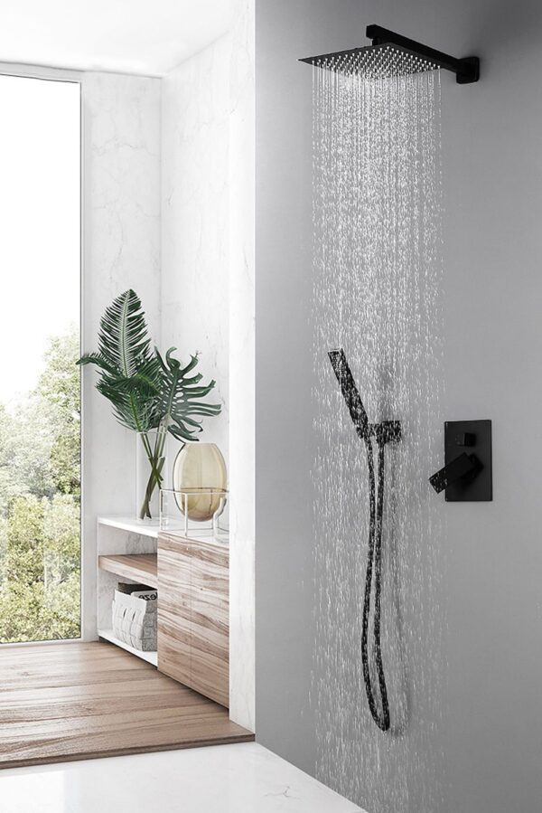 Kit de douche encastré Rea Fenix Black + BOX – Image 2