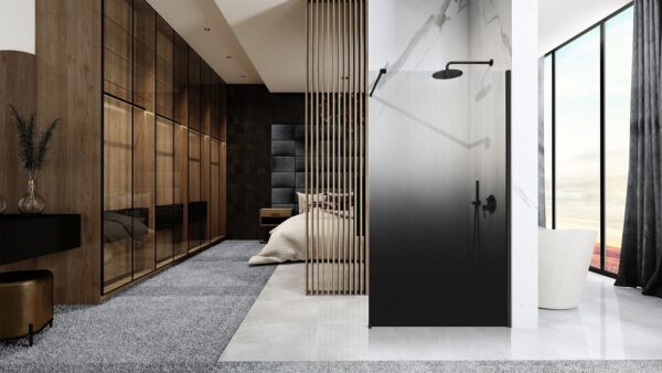 Paroi de douche Rea Aero Ombre Black/Black 120 – Image 4