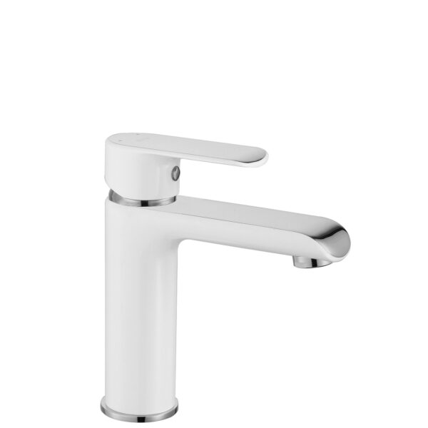 Robinet de lavabo REA Bloom White Chrom Low