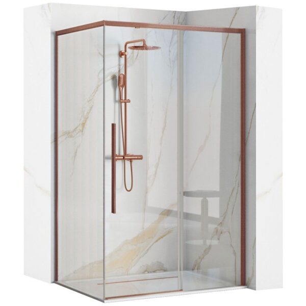 Cabine de douche SOLAR Copper Brush 120x90