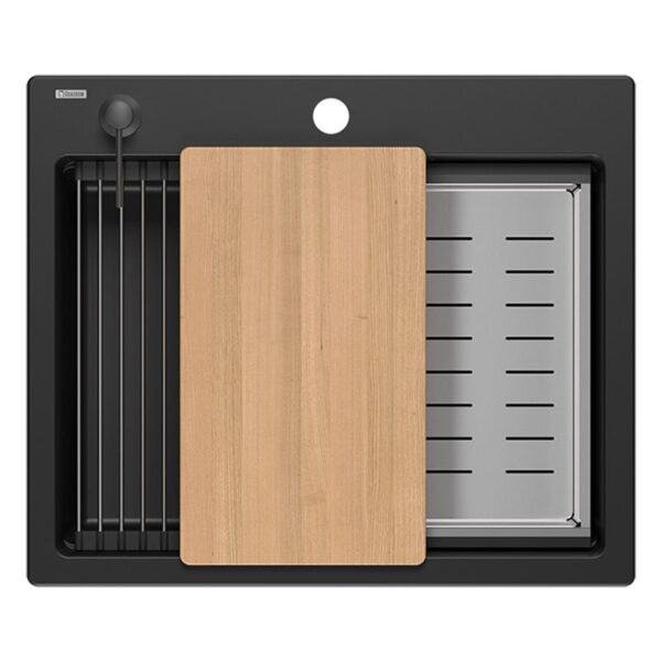 évier en granit KURT 110 WORKSTATION Black – Image 2