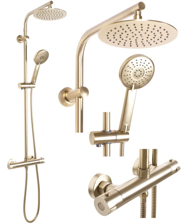 Kit de douche REA Bliss brush gold