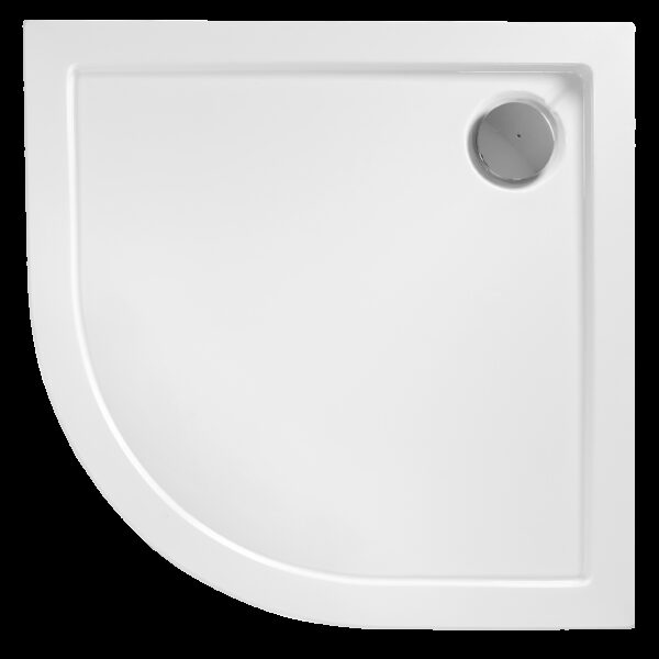Cabine de douche REA Look Black 90x90 + Receveur de douche Look White – Image 4