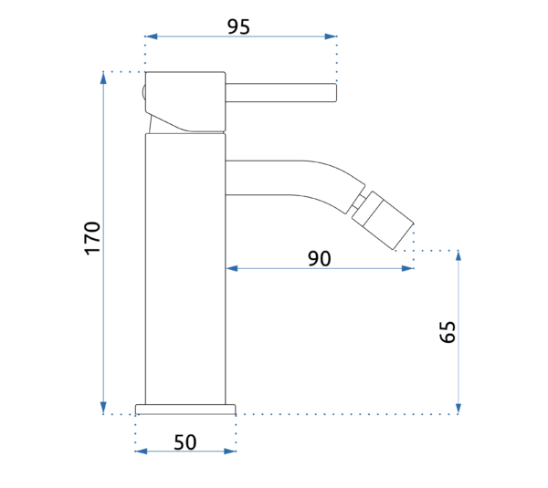 Robinet de bidet Rea Lungo Copper – Image 5