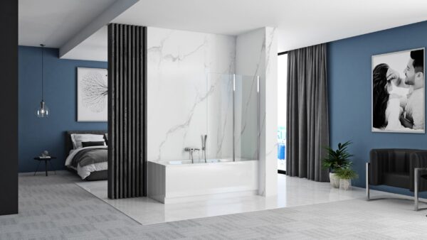 Pare-baignoire pliant Rea Agat-2 100 – Image 4