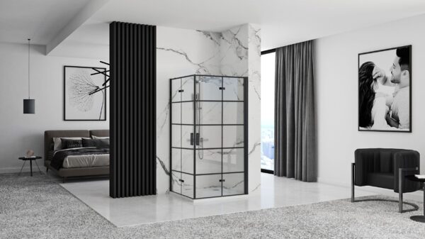 Cabine de douche Rea Molier Black Double 90x100 – Image 2