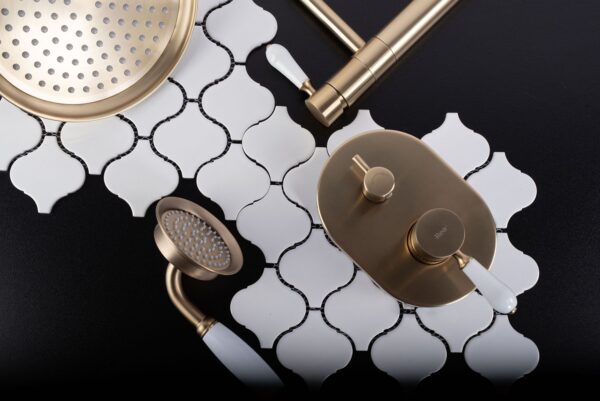 Robinet de lavabo Rea Serra Brush  Gold high – Image 8