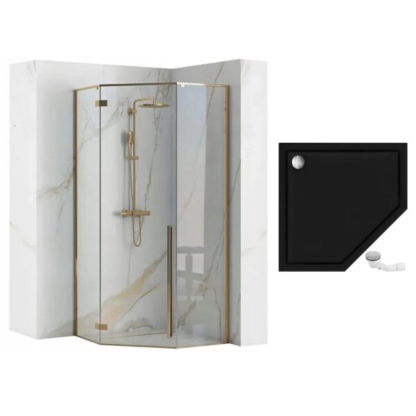 Cabine de douche DIAMOND GOLD 90x90 – Image 9
