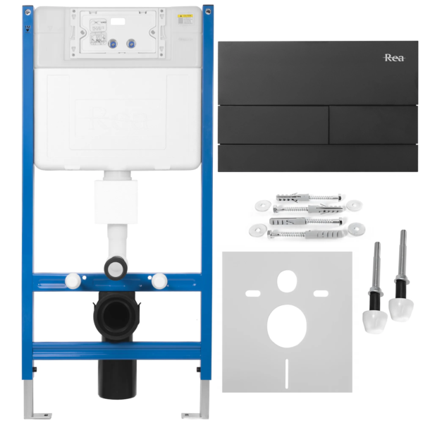 Bâti support wc K011A-Q REA T Black
