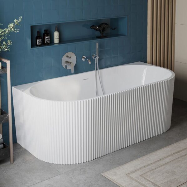Baignoire acrylique murale VENETA 170cm – Image 2