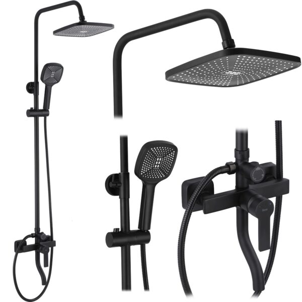 Kit de douche REA ARGUS BLACK MATT