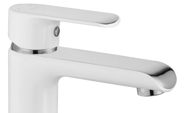 Robinet de lavabo REA Bloom White Chrom Low – Image 3