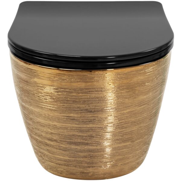 Cuvette WC Carlo Flat Brush Gold – Image 2