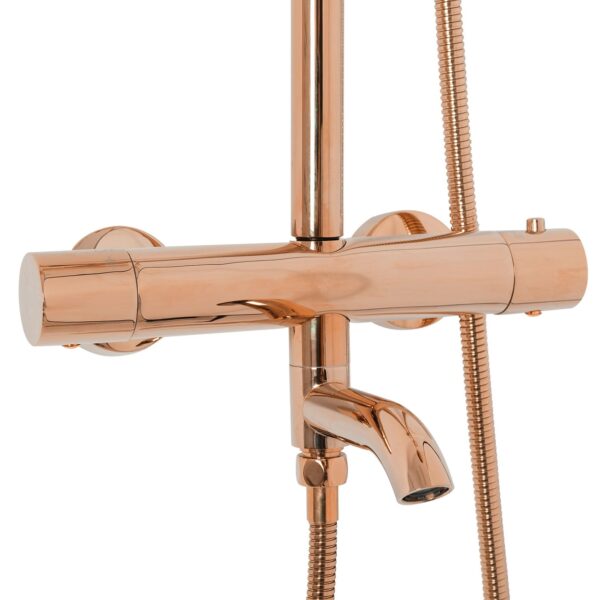 Kit de douche avec thermostat REA Lungo Rose Gold – Image 5