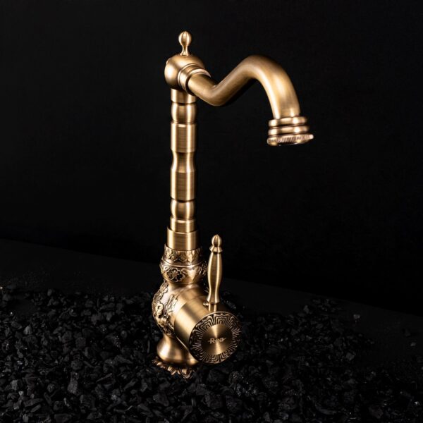 Robinet de cuisine de salle de bain Rea VENICE antique bronze – Image 3