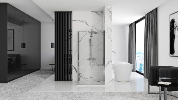 Cabine de douche Rea Molier Chrom 80x80 – Image 3