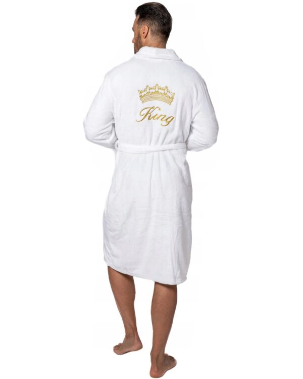 Peignoir MEN King White collar S/M – Image 4
