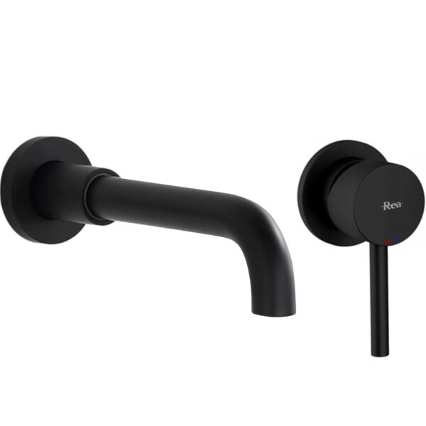Robinet encastré Rea Lungo LONG  Black Mat + Box – Image 3