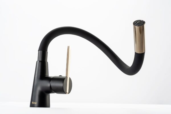 Robinet de cuisine Rea ICON Black/Gold – Image 4