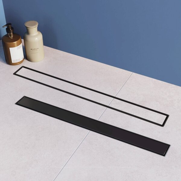 Caniveau de douche REA Neox pro drain linéaire Noir 90 – Image 6