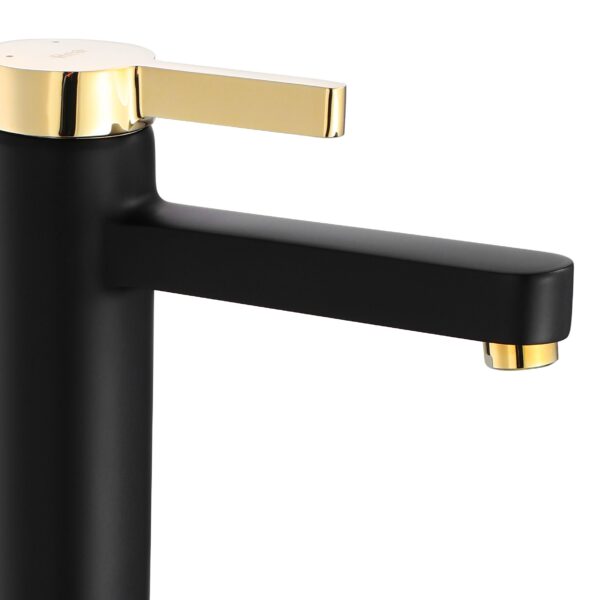 Robinet de lavabo REA Polo Black Gold High – Image 2