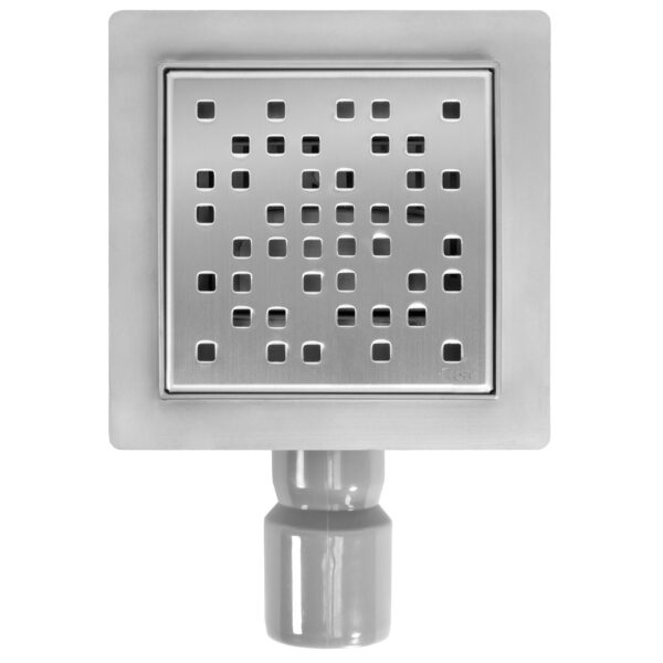 Drain linéaire REA DOTS Nickel Brush 12x12 – Image 2