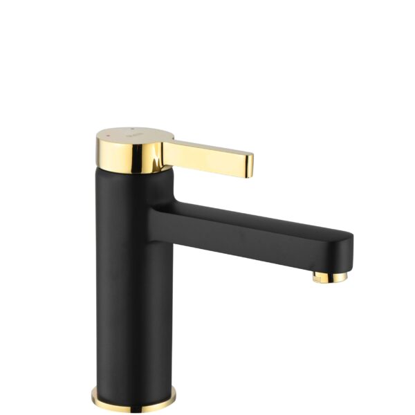 Robinet de lavabo REA Polo Black Gold Low