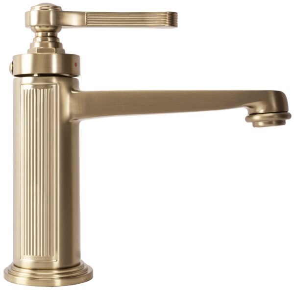 Robinet de lavabo Rea Monaco Gold Brush Low – Image 5