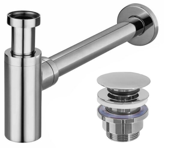 Siphon de lavabo Universel Clic-clac Chrome