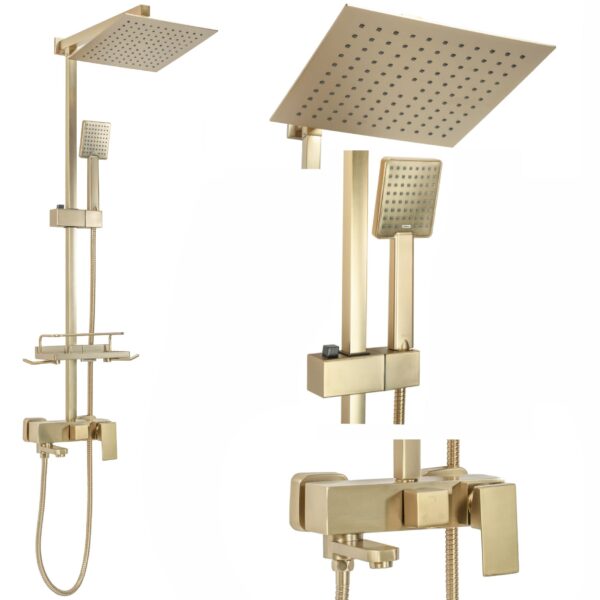 Kit de douche REA JACK BRUSHED GOLD