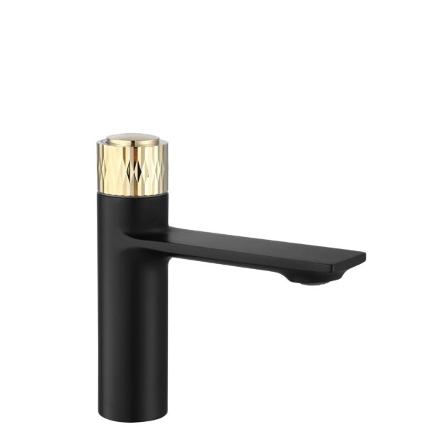 Robinet de lavabo REA Storm Black Gold Low
