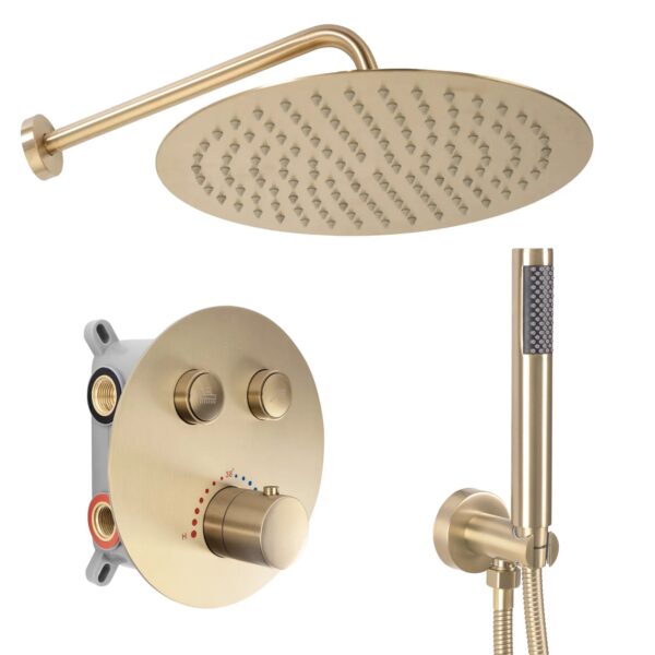 Kit de douche encastré Rea LUNGO BRUSH  GOLD  BOX