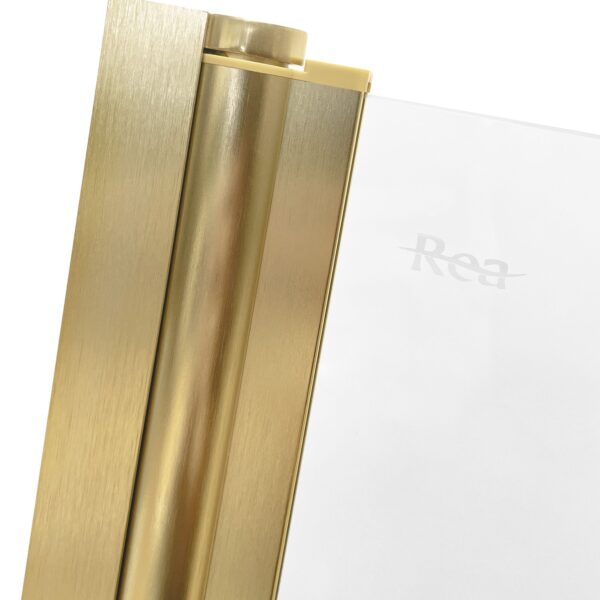 Pare-baignoire pliant Rea Agat-3 120 BRUSH GOLD – Image 3