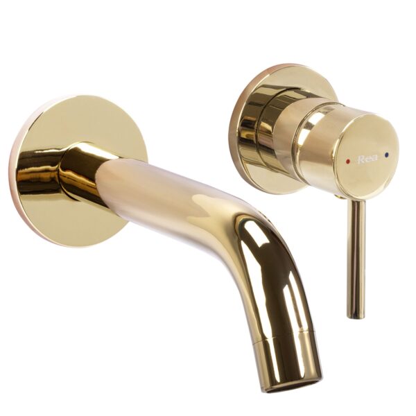 Robinet mural Rea OWEN Gold + BOX