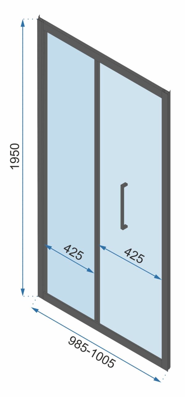 Porte de douche pliante Rapid Fold 100 – Image 5