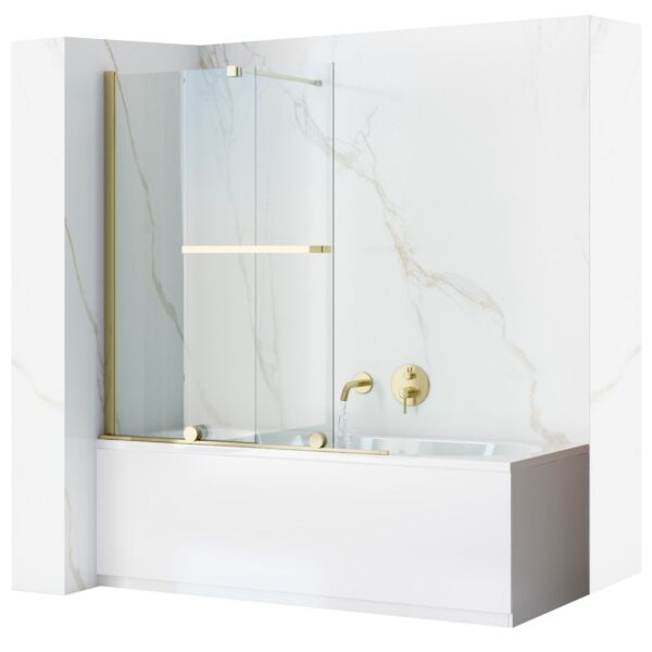Pare-baignoire Rea Fabian Gold 100