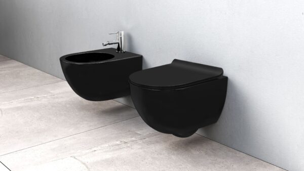 Bidet suspendu Carlo Mini Black Mat – Image 2