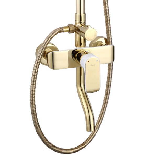 Kit de douche REA BLOOM WHITE GOLD – Image 2