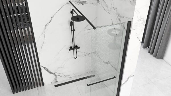 Paroi de douche Rea Cortis Black 120 – Image 2