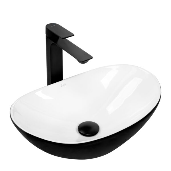 Vasque à poser REA Royal Mini Black White