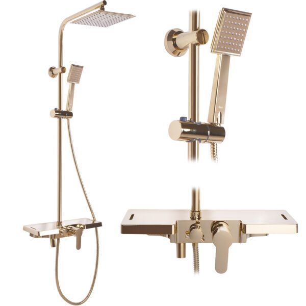 Kit de douche Rea Bravo Gold
