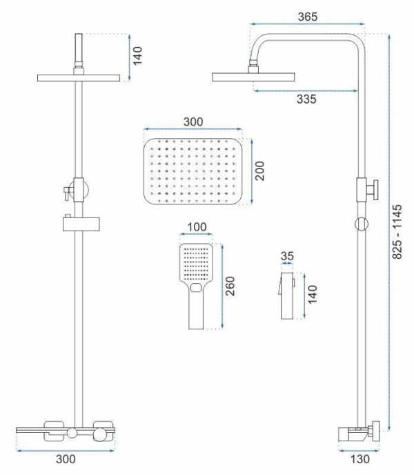 Kit de douche REA HELIX  Nickel Brush INOX – Image 9