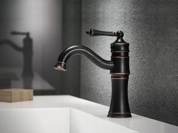 Robinet de salle de bain Rea Vintage Old Black Low – Image 4