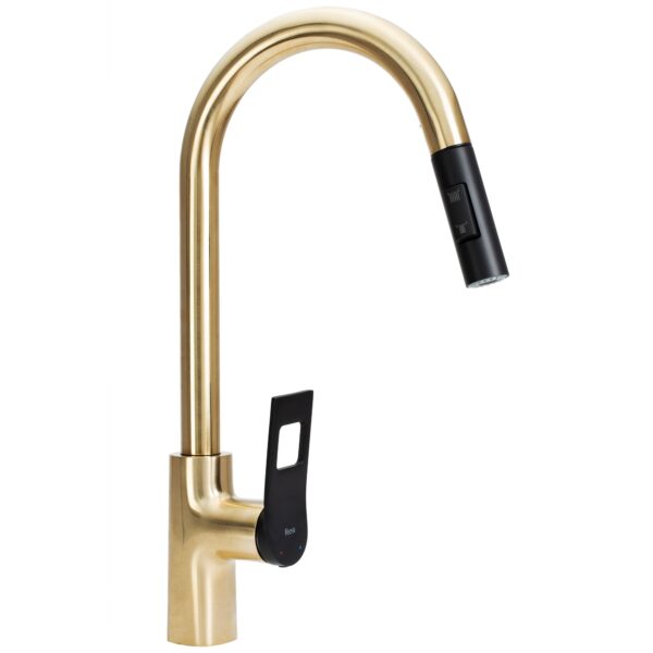 Robinet de cuisine Rea SOUL Gold Black