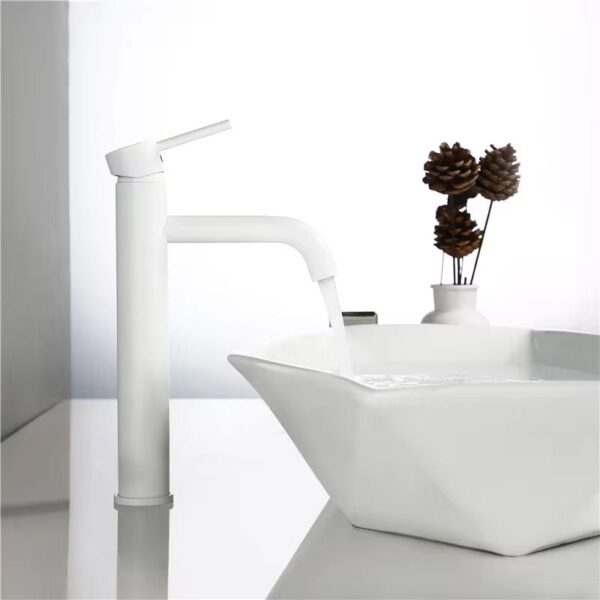 Robinet de lavabo Rea Lungo White High – Image 2