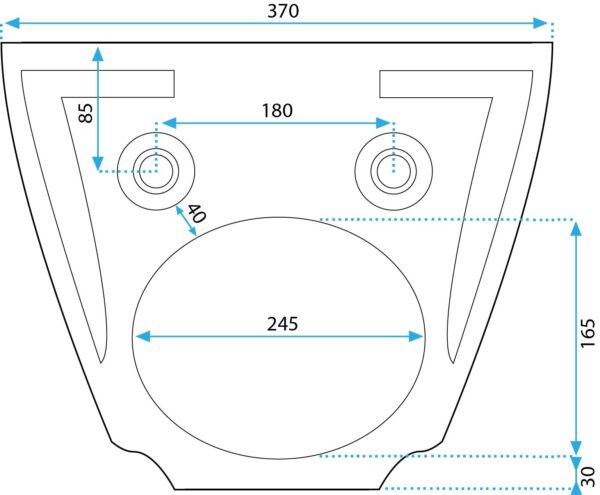 Bidet suspendu Rea Olivier White – Image 7