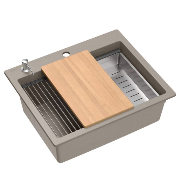 évier en granit KURT 110 WORKSTATION BEIGE