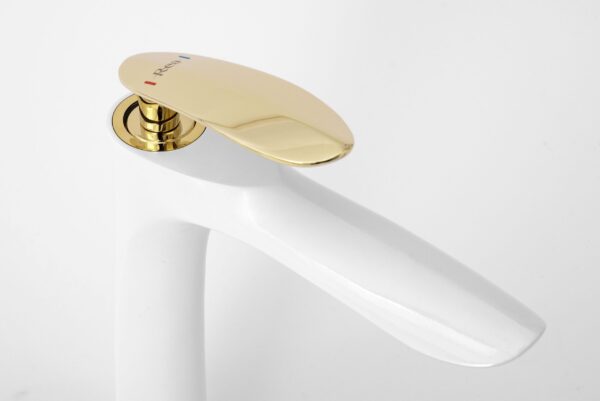Robinet de lavabo Rea Orbit White Gold High – Image 5